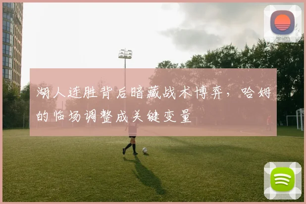 湖人连胜背后暗藏战术博弈，哈姆的临场调整成关键变量